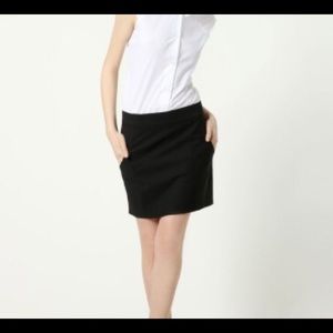 Helmut Lang black mini skirt, sz 2